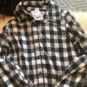 Boys collard button up flannel